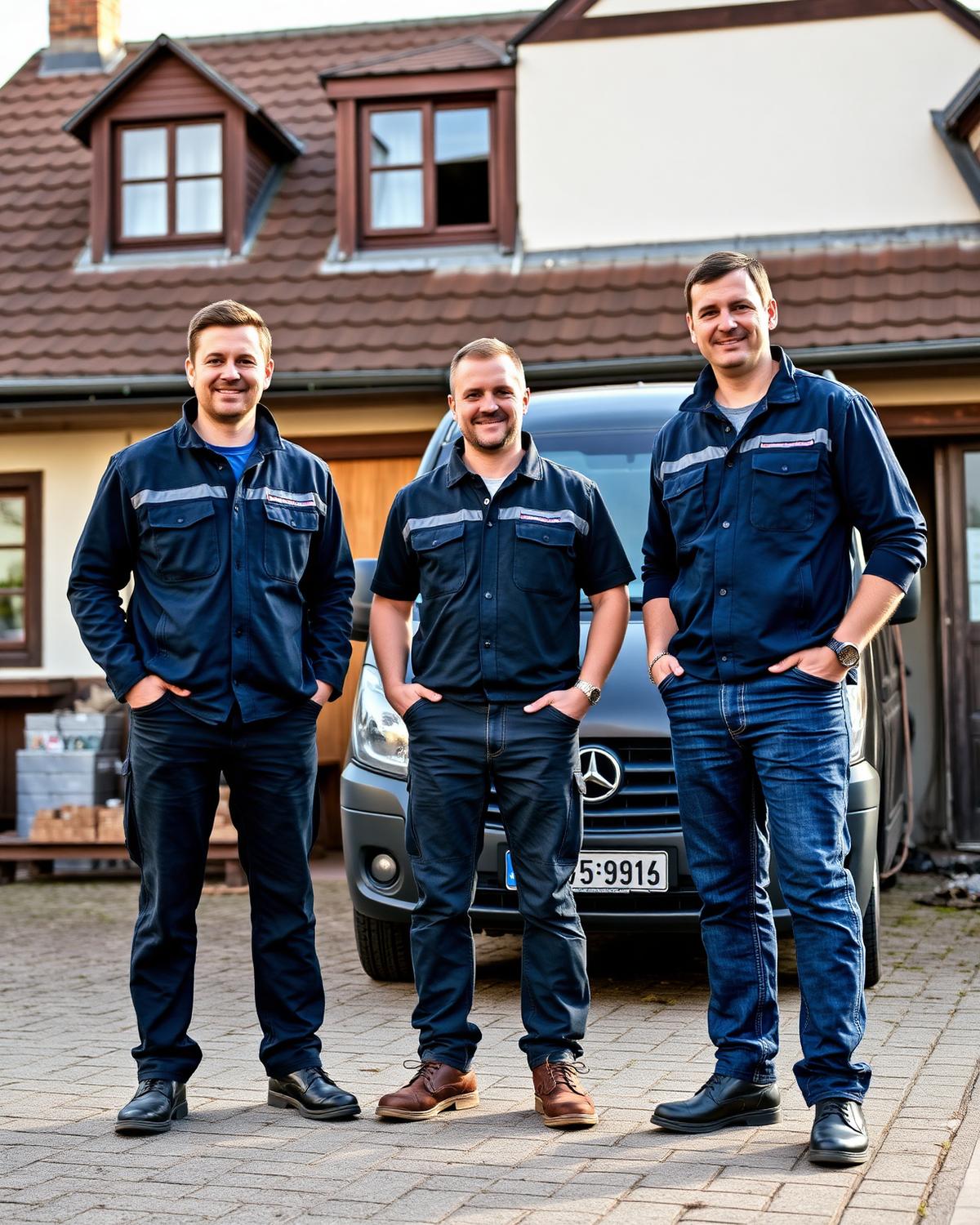 Team der Preissinger GmbH vor dem Betrieb